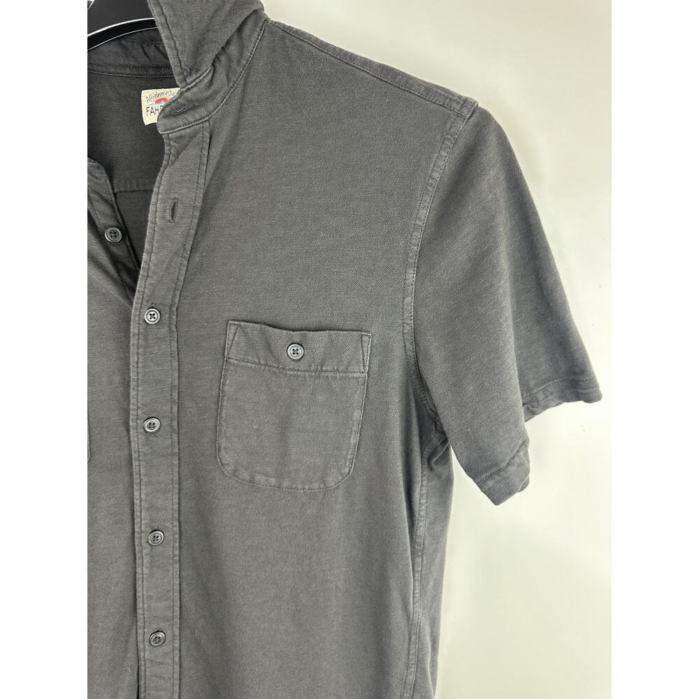 Faherty Short-Sleeve Sunwashed Knit Shirt Pocket Polo Button Front Cotton Medium - Picture 8 of 15